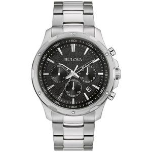 Bulova Silver Mens Multi Dial Watch